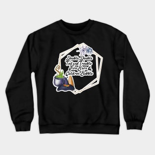 Double Double Toil and Trouble Halloween Crewneck Sweatshirt